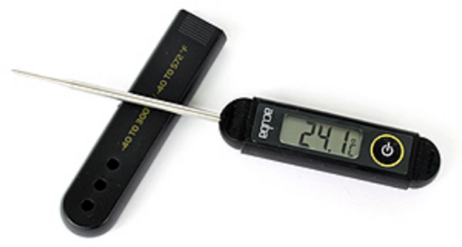 아쿠바 디지털온도계 300도 [블랙], 1개