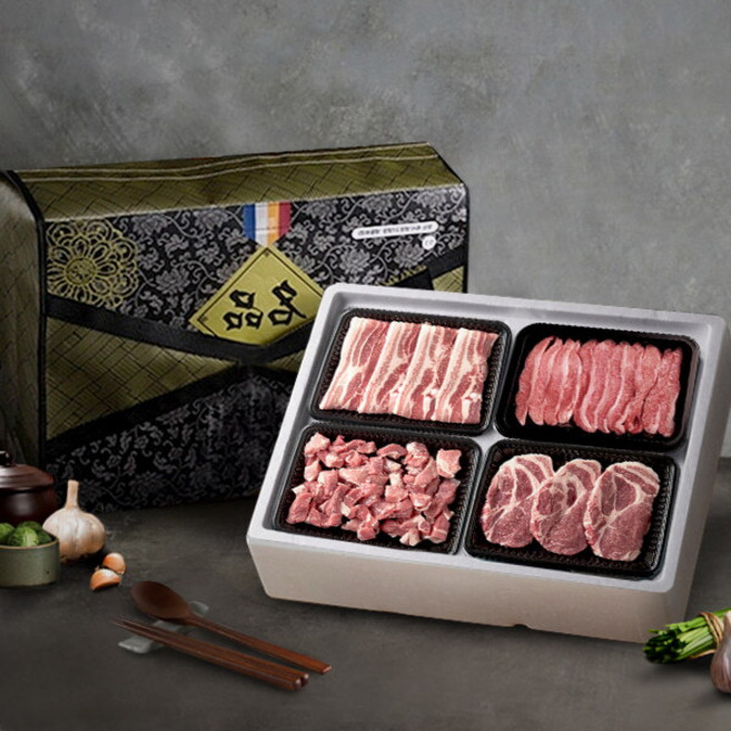 [아이원세븐] [포크밸리] 유황 한돈 세트 2호/삼겹살 목살 항정살 찌개용(1+등급이상), 1개, 상세 설명 참조, 상세 설명 참조