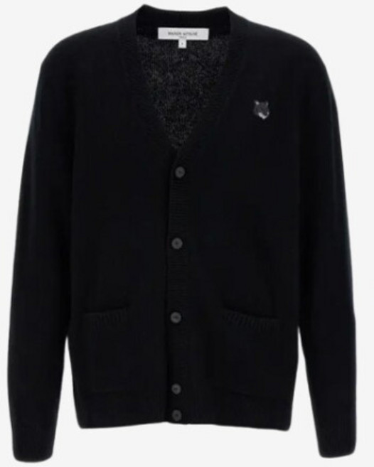 [메종키츠네] 볼드 폭스 가디건 블랙 남성 NM00506KT1006 P199