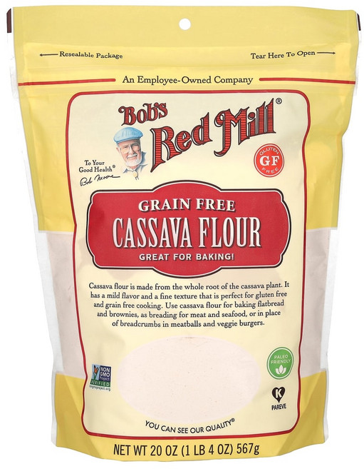 Bobs Red Mill 카사바 가루 곡물 무함유 567g(20oz) 1팩, 1개, 567g