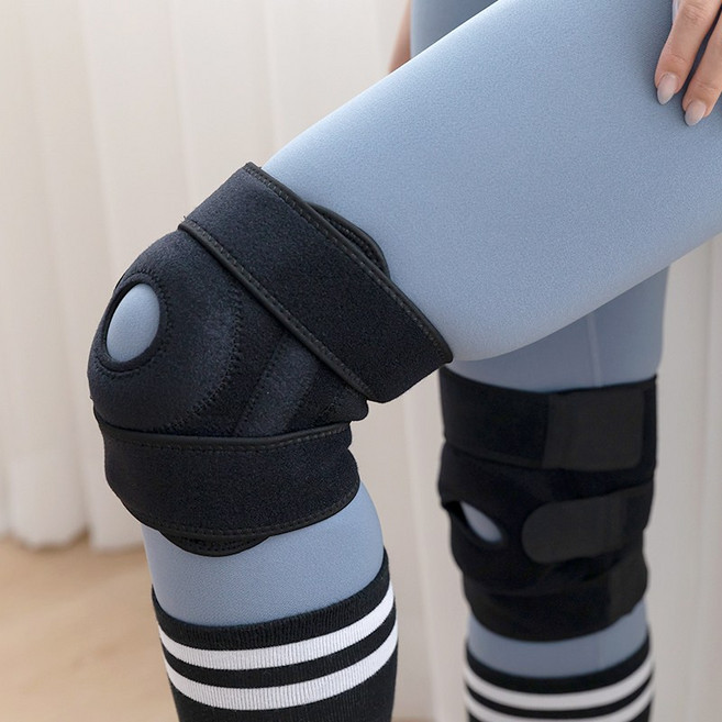 레디박스 4세대 밴드 무릎보호대 남녀공용 양쪽2개, 2개, 블랙