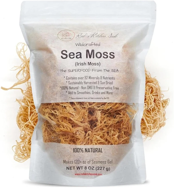 Sea Moss 시모스 바다이끼 아일리쉬 건조 227g, 1개 - 쿠팡