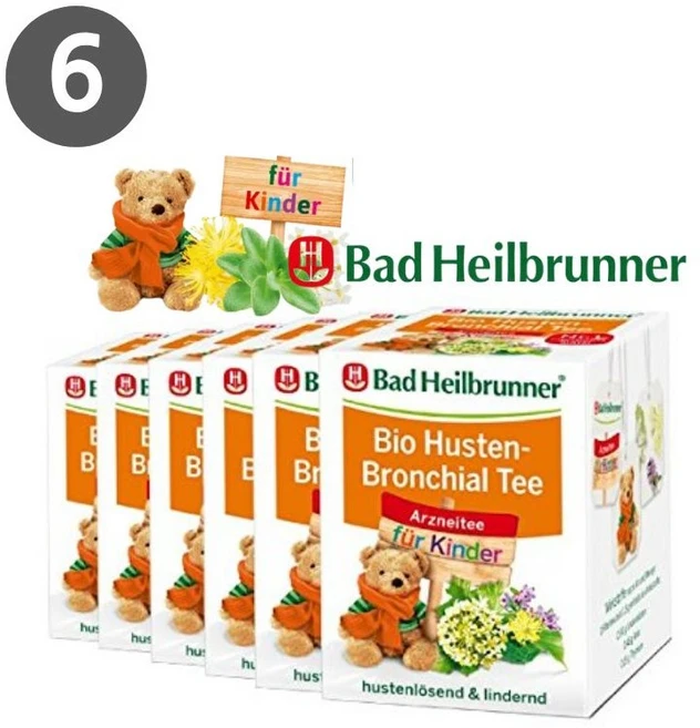바드 하일부르너 Bad Heilbrunner 유기농 키즈 티 8티백 x 6팩, 6개, 8개입, 1.5g - 쿠팡
