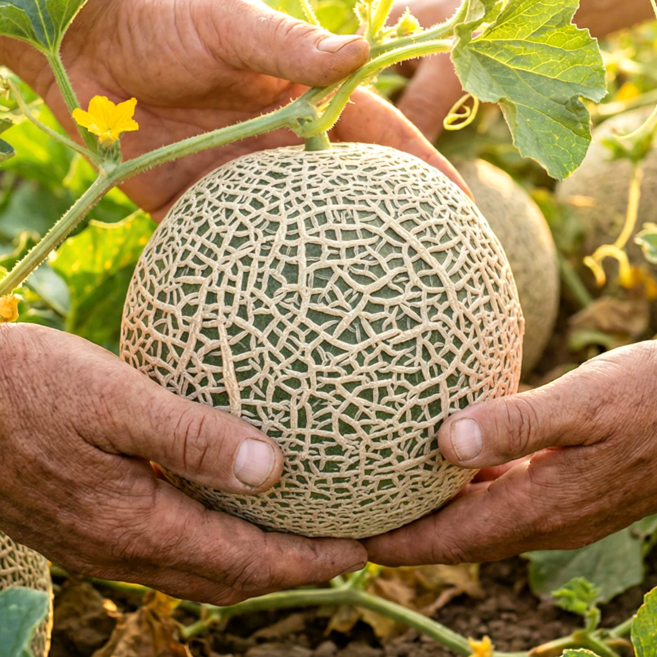 [다정한과일] 최고당도 프리미엄 로얄과 멜론, 1박스, 세지멜론 로얄과 1.7kg 이상 (1수)