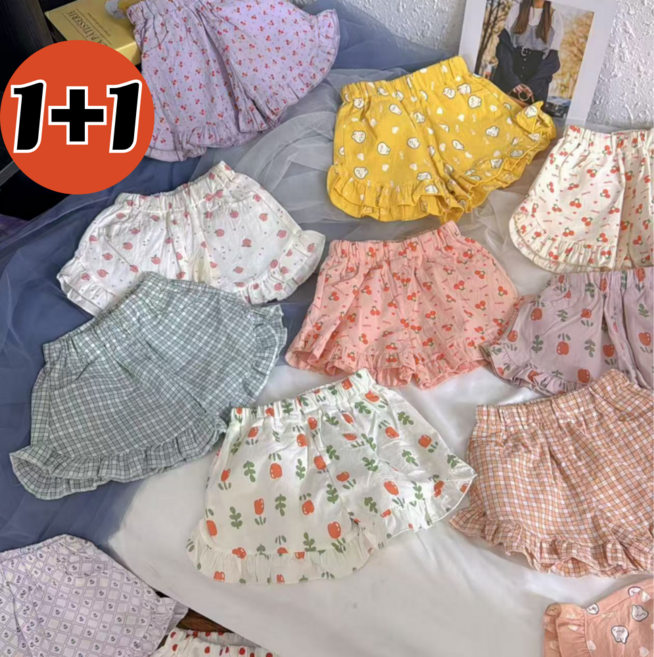 하와즈 1+1 귀엽 상큼발랄 아동용 프릴 반바지 5컬러