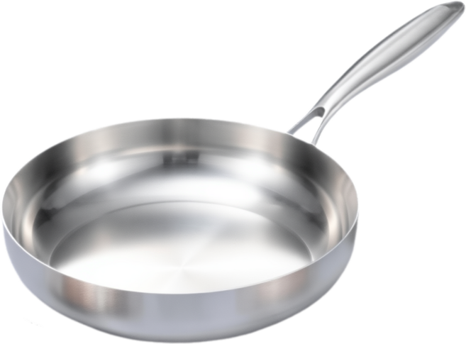 CookBuddy 통3중 스텐 후라이팬 인덕션 스텐팬 304 스테인리스 프라이팬, 1개, 24cm