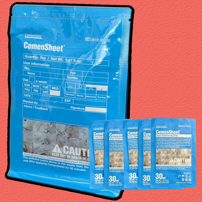 신의손 코나피딜 세멘시트 가방 1세트 세멘시트마스크 시술용 필링팩 깐달걀, 1개