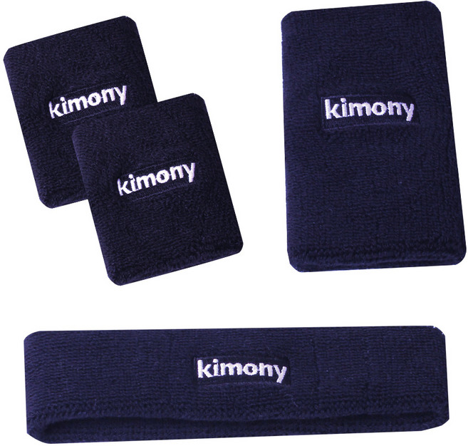 키모니 타월 손목아대 3개+헤어밴드 1개 세트