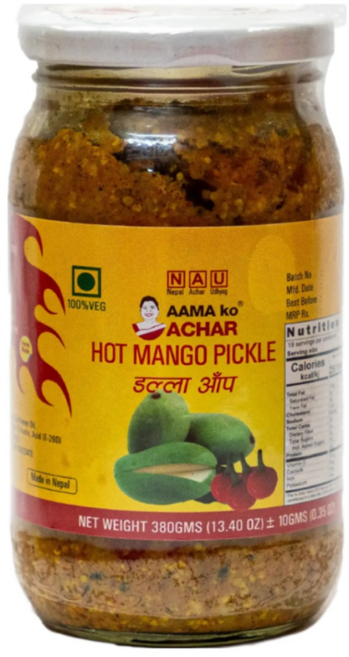 AAMA KO ACHAR Hot Mango Pickle, 2개, 380g
