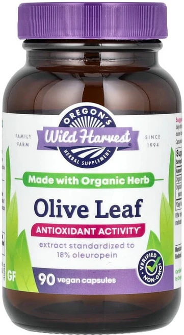 Oregon's Wild Harvest 올리브 잎 베지 캡슐 90정 OWH-00091, Oregon's Wild Harvest, 올리브 잎,, 1개 - 쿠팡