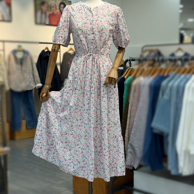 써스데이아일랜드 플라워 핀턱 원피스 t254mop217_DG