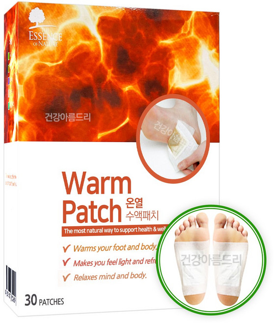 에센스네이쳐 온열 수액패치 30매입+2매 발패치, 1개, 30매입
