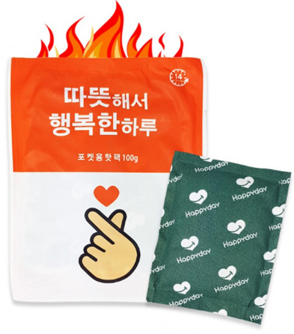 해피데이 행복한 핫팩 포켓형 100g, 1개