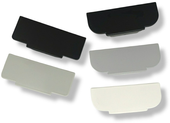 인라이프 ㄷ자형 C형 찬넬 마감 부속품, 블랙, 1개