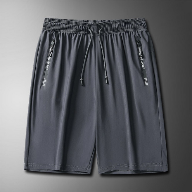 INEW SPORT 男款超高彈力運動短褲 夏季涼感透氣休閒短褲 加大尺碼