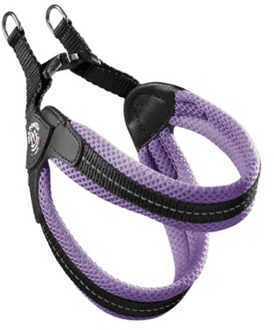 트레폰티 메시 버클 강아지 하네스 - Made in Italy, 1개, 라일락