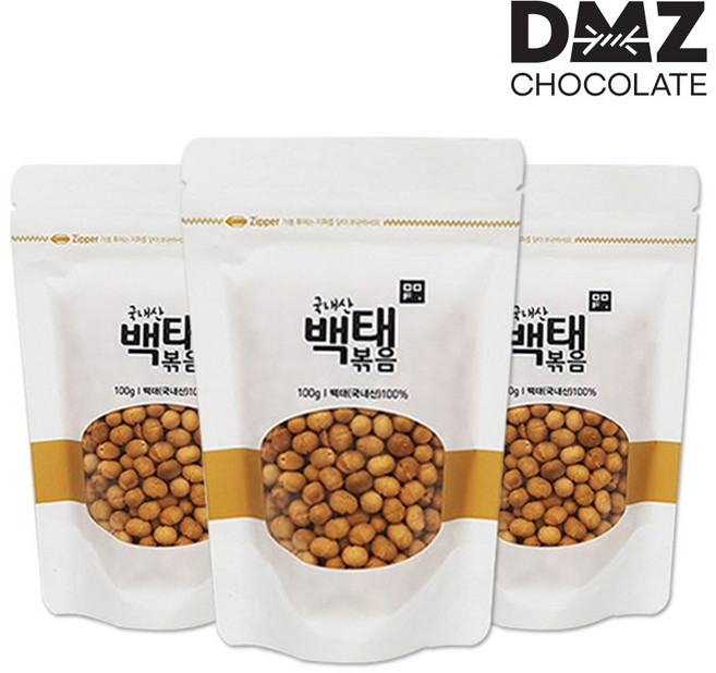 [DMZ드림푸드] 파주장단콩 백태볶음콩 100gx3봉, 3개, 100g