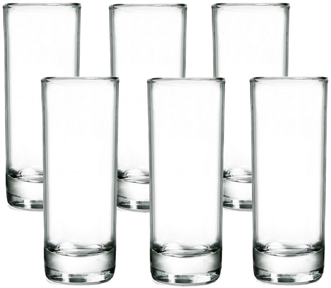 맑은유리 양주 스트레이트잔, 6개