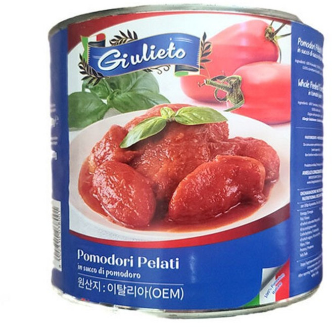 롱고발디 토마토홀 스파게티소스 파스타소스 대용량, 2.5kg, 1개