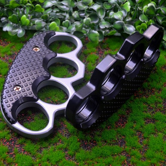 호신용 너클 강력 안전 개인 휴대용 너클 방어용 무기형 타격기, 블랙