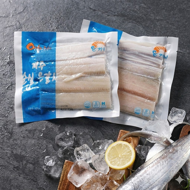 [제주직송] 가시없는 순살 은갈치 토막 손질 개별포장, 1세트, 900g