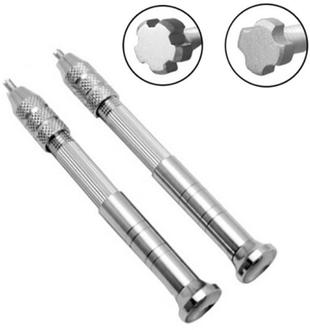 시계 수리 드라이버 4&5 스포크 스타 헤드 팁 & 리차드 밀용 드라이버 RM011 RM035 시계 스트랩 밴드 케이, 02 5 Star for Case