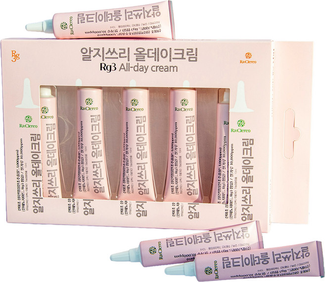 2+1 Rg3올데이크림 3중기능성화장품 미백 주름개선 자외선차단 SPF50+PA++++, 15개, 10g