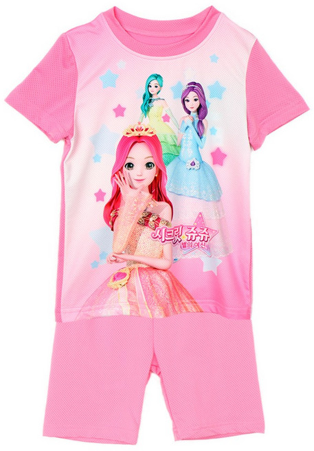 아동잠옷 여아실내복 시크릿쥬쥬반팔상하_샤닝