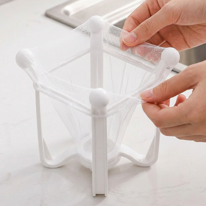 로멀리 다용도 음식물 거치대, 1개, 화이트