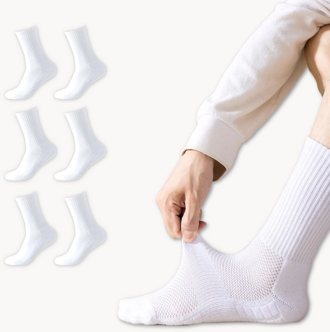 비바로드 남성 두꺼운 스포츠 양말 마라톤 등산 이중 쿠션 통풍 양말