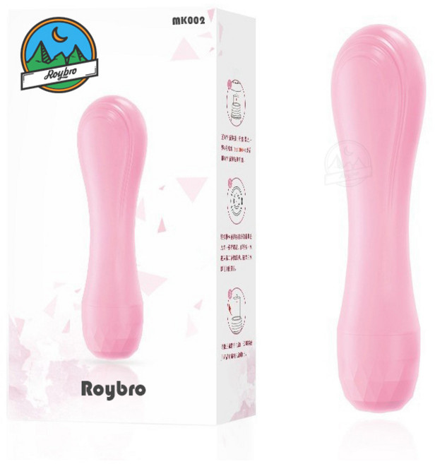 Roybro MK002 휴대용 핑크 미니 진동 마사지기 소형 지압 마사지스틱, 1개