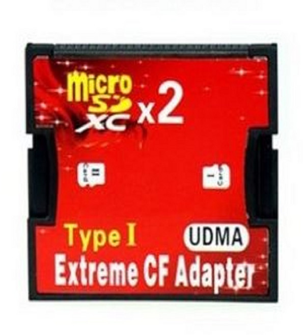 익스트림 CF 카드 변환 어답터 SD - CF카드 컨버터 (MICRO 일반 타입 2종 메모리별매), 아답터, micro sd 타입1(sd 타입카드 사용불가), 1개