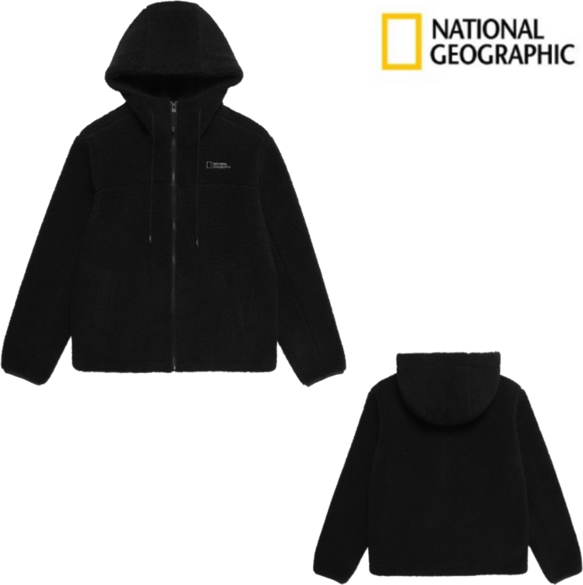 [매장정품] 내셔널지오그래픽 후디 플리스 자켓 점퍼 간절기 후리스 보온 방풍 플리스 캐주얼 캠핑 일상 데일리룩