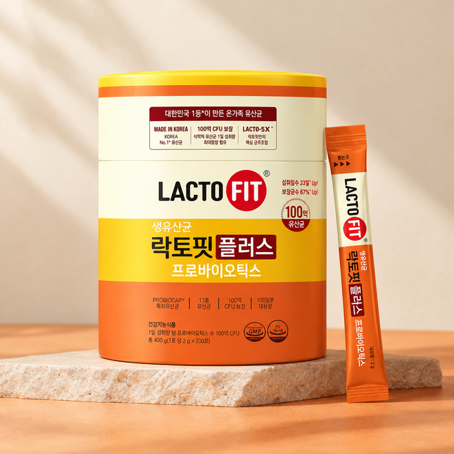 락토핏 생유산균 플러스 프로바이오틱스 200p, 400g, 1개