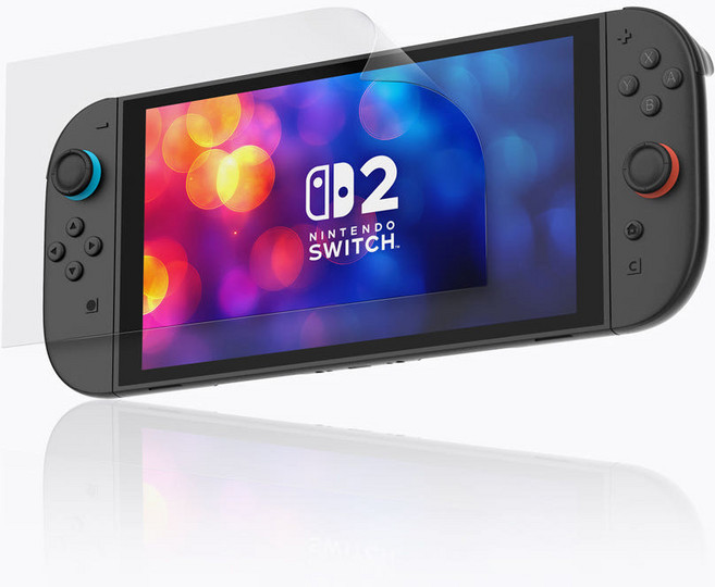 지니비 닌텐도 스위치2 초복굴절 AR AG 비침방지 초저반사 액정보호필름, 1개, 투명