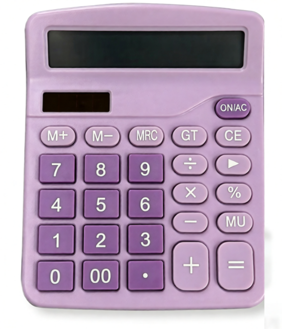 라베닌 컬러 감성 파스텔 계산기, 1개, 퍼플