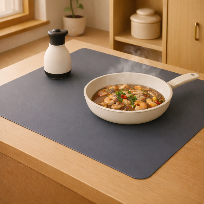 오토림 논슬립 실리콘 다용도 매트 대형, 1개, 40*60, 그레이