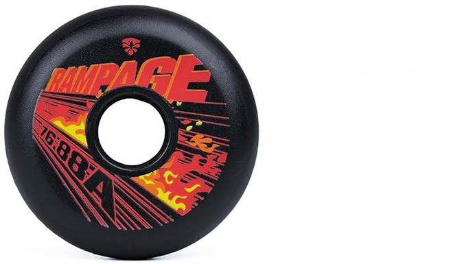 스케이트용 플라잉 이글 램페이지 휠 - 어반 프리스케이팅용 인라인 스케이트 남녀 휠 야외 교체 88A 경도 4 블랙 80MM, 76 mm, White