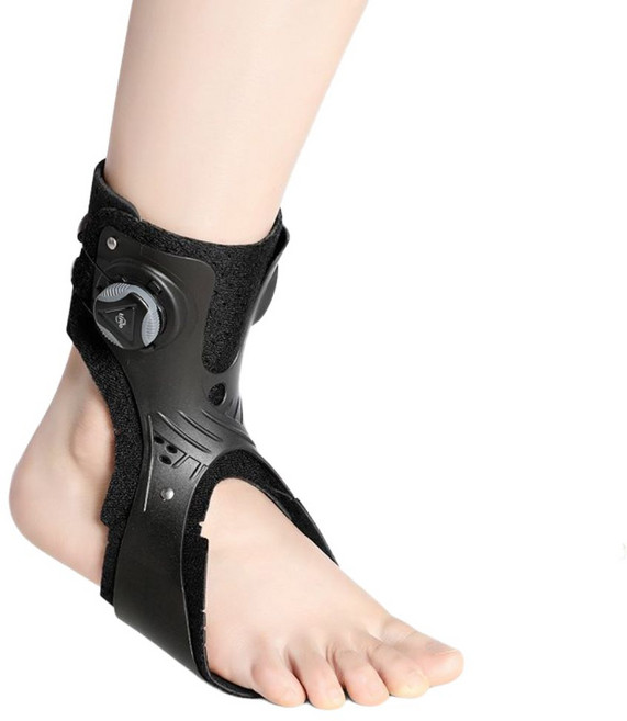 풋드랍 발목 보행 인대 반깁스 발목보조기 훈련 부목 보조 안정기 커버대 편마비 보조기, M, 1. 올인원 노브 왼발