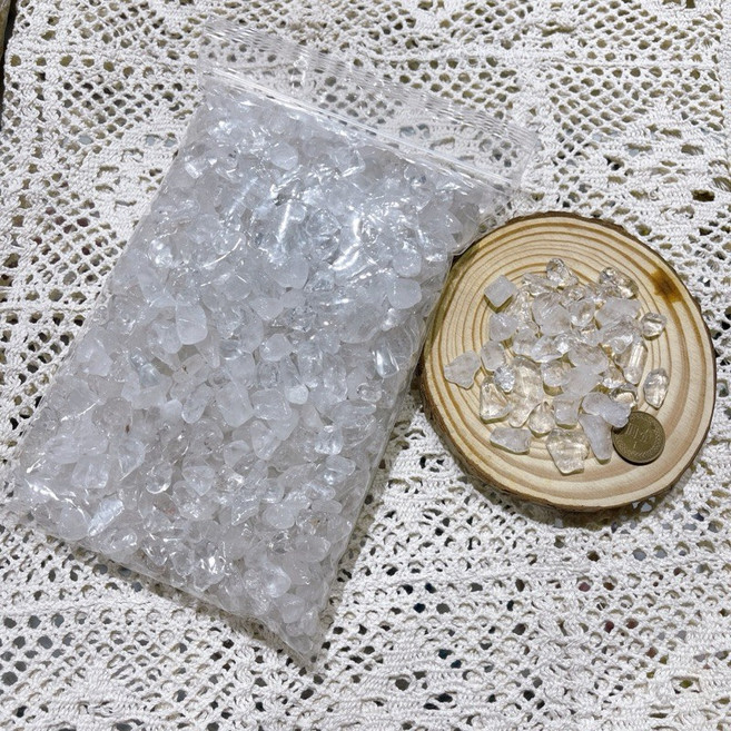 Sweet Heart 田芯開運精選 白水晶碎石 一公斤裝 晶瑩原礦