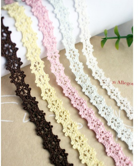 릴리패브릭 토션레이스]별꽃송송-5color (1490699), 브라운, 1개