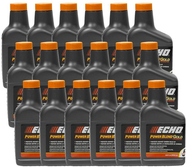 ECHO 24PK 오일 362.9g(12.5온스) 병 2사이클 믹스 18.9L(5갤런) - 파워 블렌드 6450005