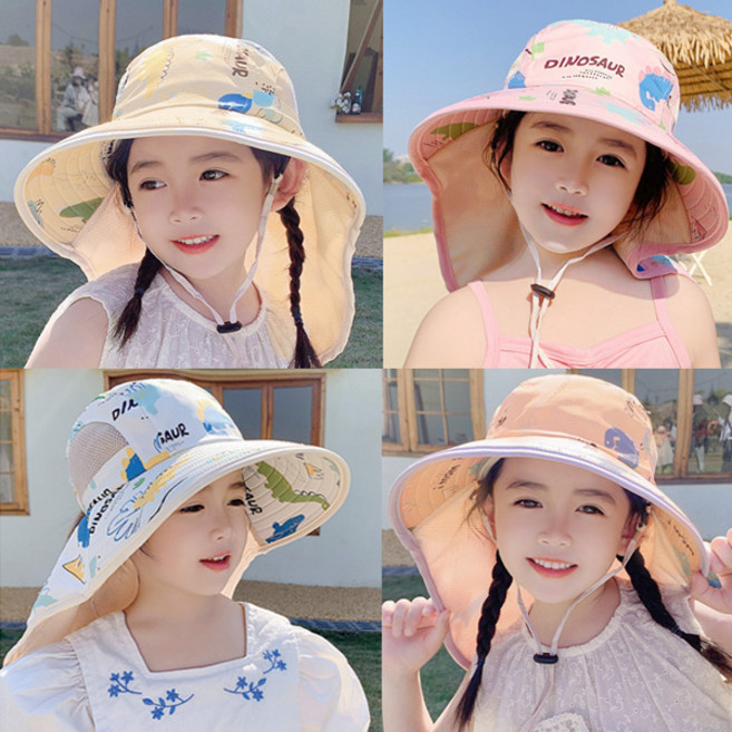 아동NB071 쥬라기 와이드 플랩캡 썬햇 캠핑햇 모자