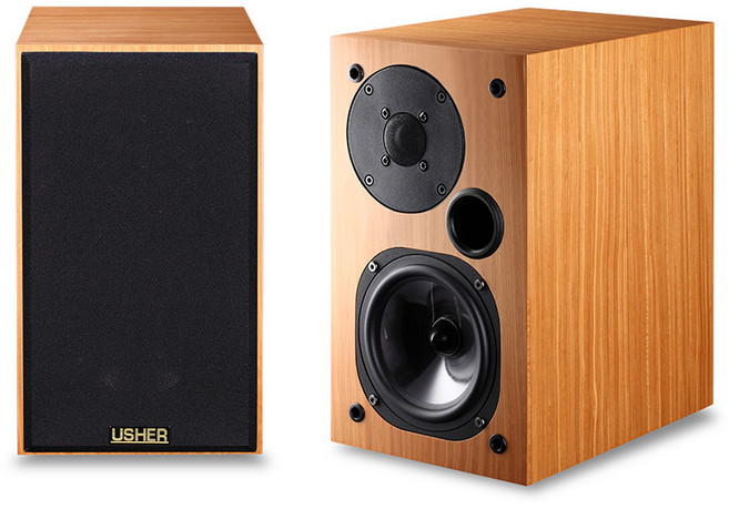 USHER 雅瑟音響 S-520 書架式喇叭, 櫻桃木