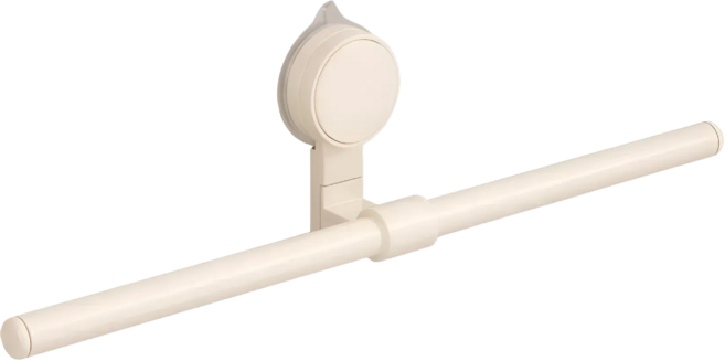 온세미몰 1초설치 무타공 흡착식 좌우조절 샤워 타올 수건 걸이, 아이보리, 1개