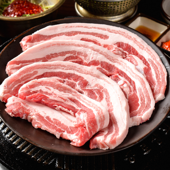 한돈 냉장 삼겹살 구이용 1kg 소분포장 국내산 돼지고기 디에스미트, 1개