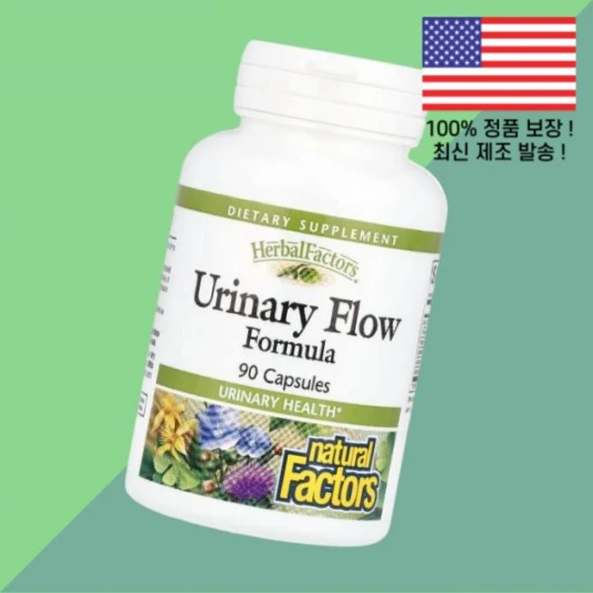 내추럴 팩터스 허브 흐름 포뮬러 90캡슐 Natural Factors Herbal Urinary Flow Formula 90 Capsules, 1개, 90정 - 쿠팡