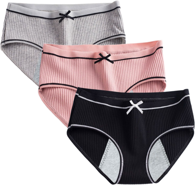 아트스킨 생리팬티 위생팬티 순면 노라인 3P