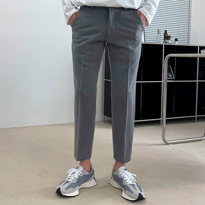 콘피아르 남성용 옆밴딩 9부 슬랙스 TC6113