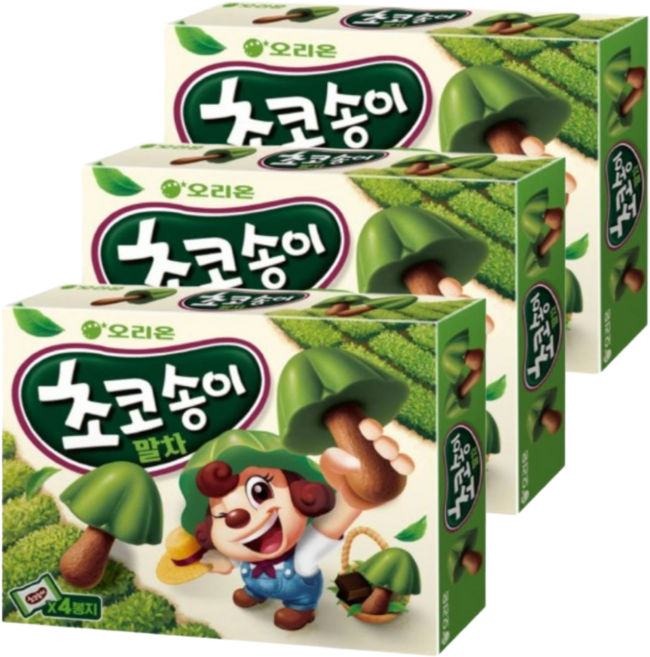 오리온 초코송이 말차, 3개, 144g